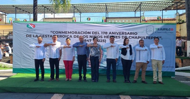TEJUPILCO CONMEMORA EL 178 ANIVERSARIO DE LA GESTA HEROICA DE LOS NIÑOS HÉROES DE CHAPULTEPEC