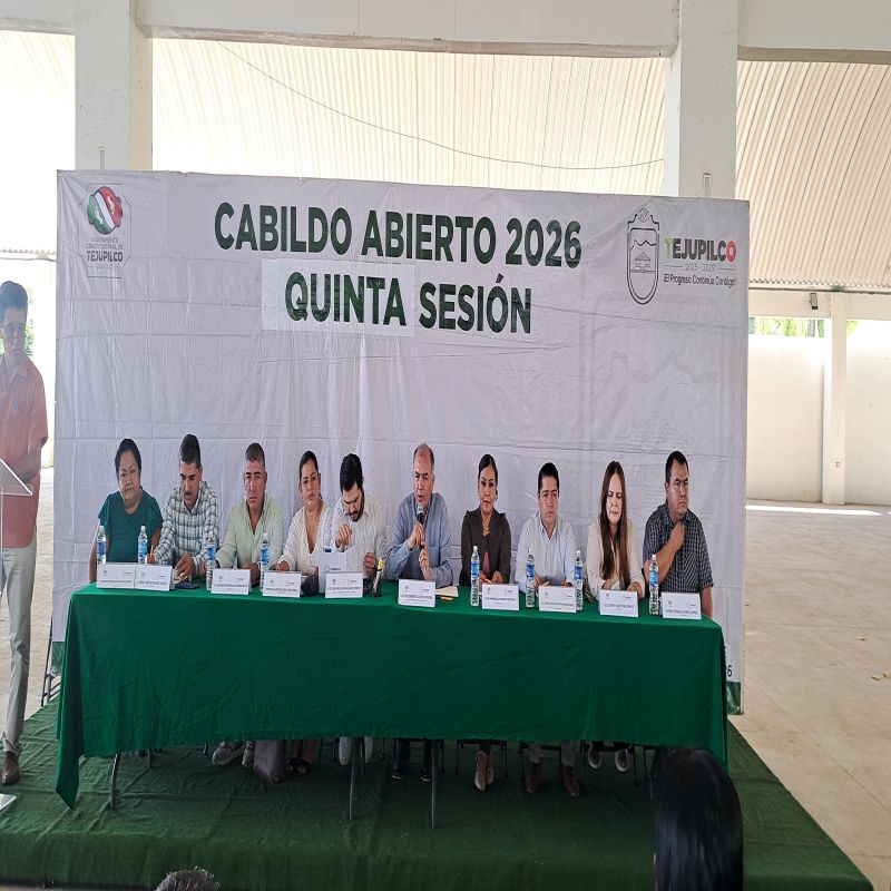 ENCABEZA RIGOBERTO LÓPEZ RIVERA LA QUINTA SESIÓN DE CABILDO ABIERTO 2026 EN TEJUPILCO